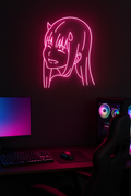 LED Neon Sign Anime Zero Two 100 cm