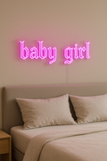 LED Neon Sign Baby girl 100 cm
