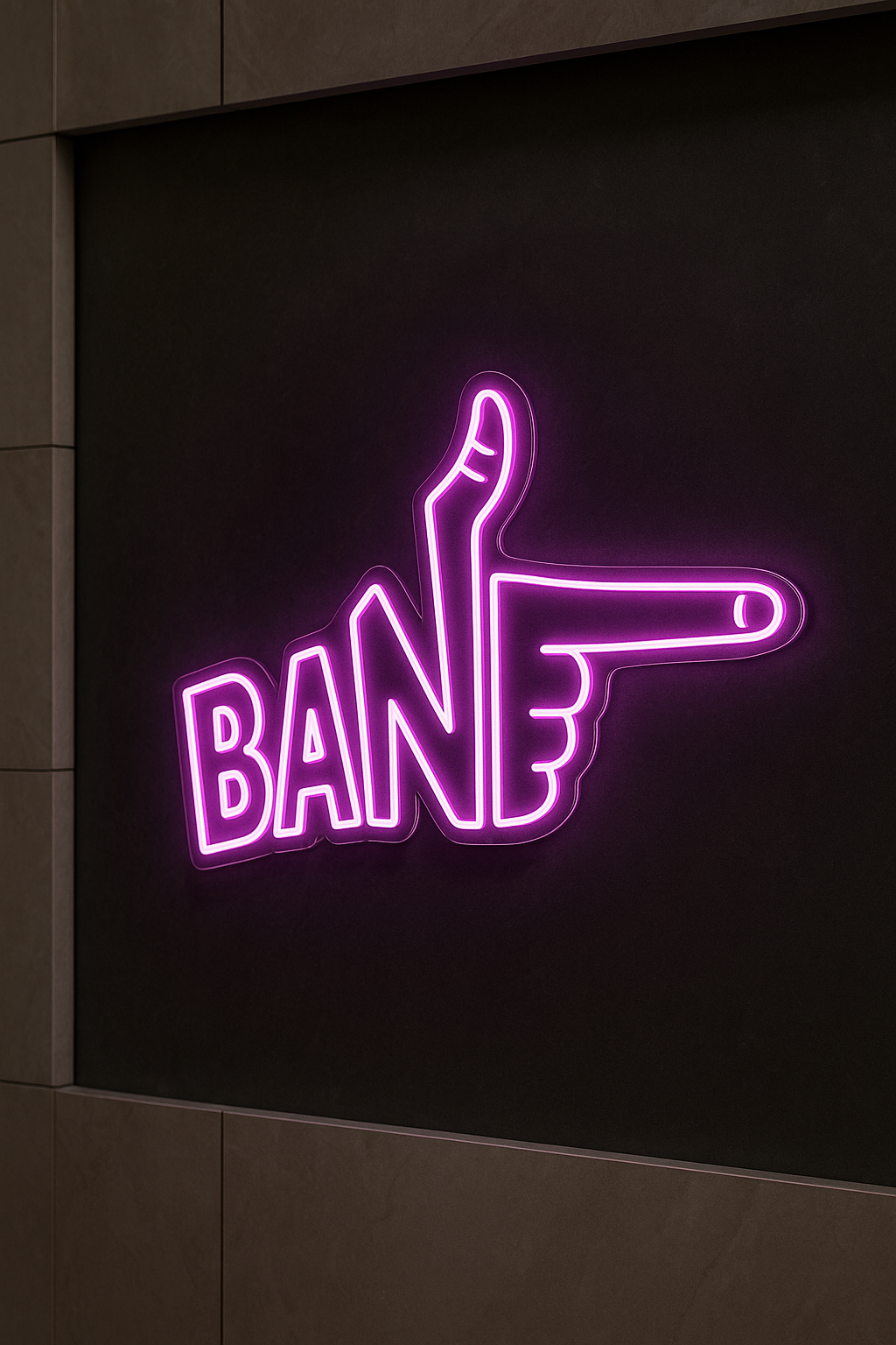 LED Neon Sign Bang 100 cm