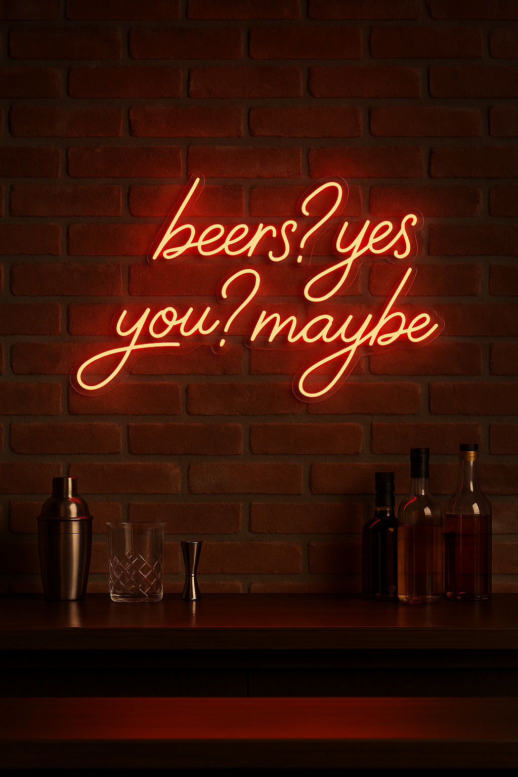 LED Neon Sign Beers? 100 cm