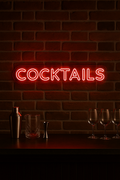 LED Neon Sign Cocktails 100 cm