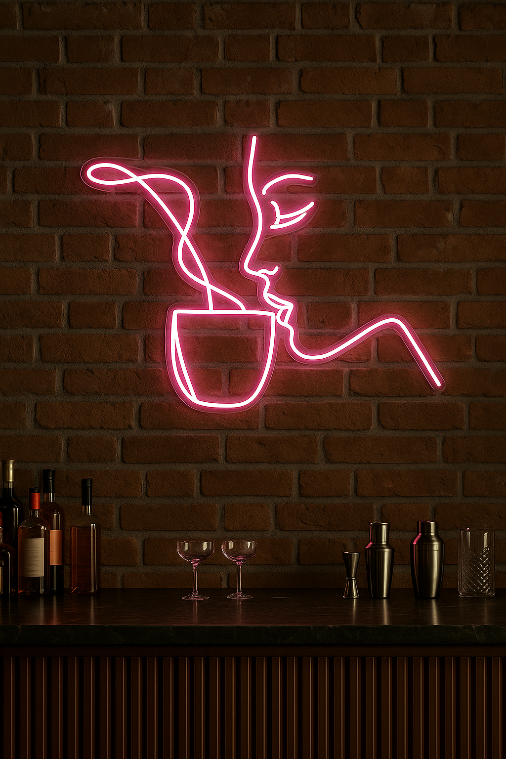 LED Neon Sign Enjoy your coffee 100 cm