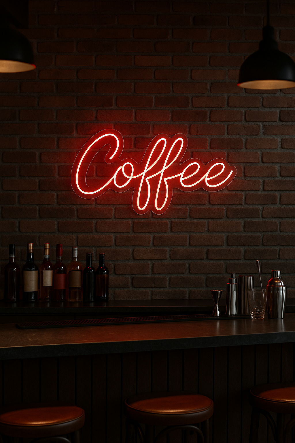 LED Neon Sign Coffee 100 cm