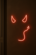 LED Neon Sign Devil 100 cm