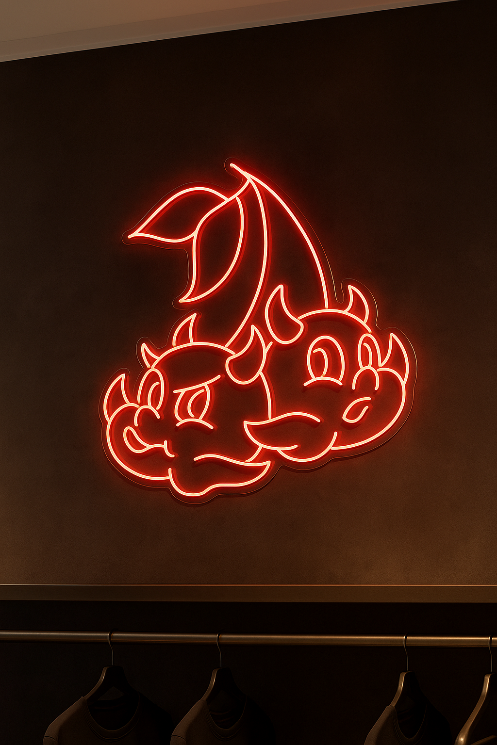 LED Neon Sign Devil 100 cm