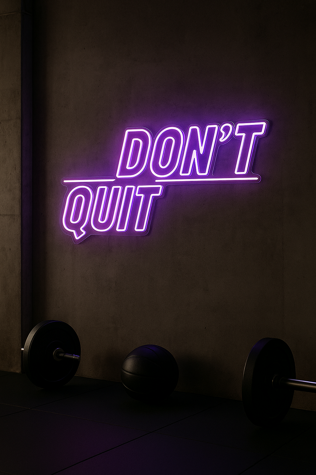 LED Neon Sign Don’t Quit 100 cm