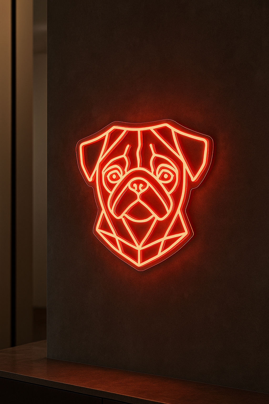 LED Neon Sign Dog 100 cm