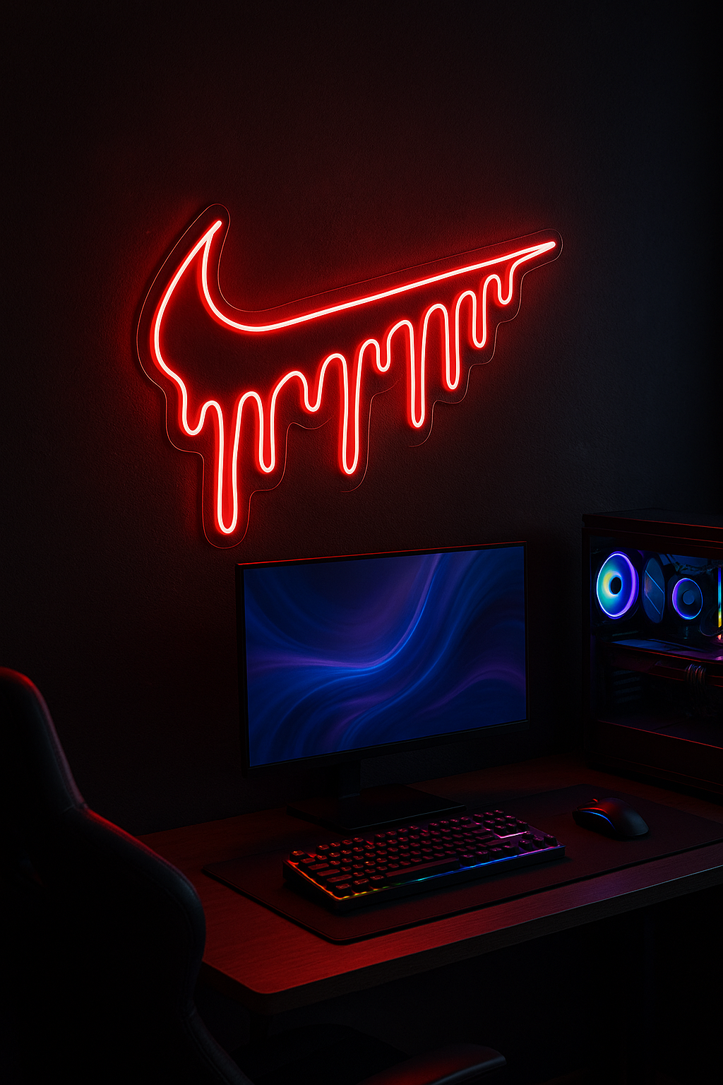 LED Neon Sign Dripping nikey 100 cm