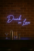 LED Neon Sign Drunk in love 100 cm