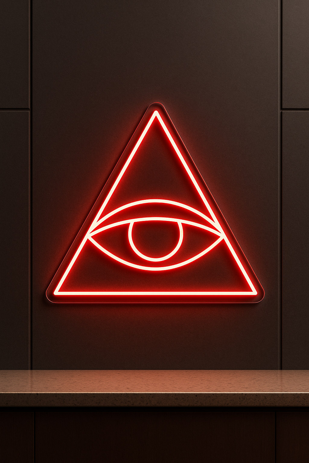 LED Neon Sign Evil Eye 100 cm
