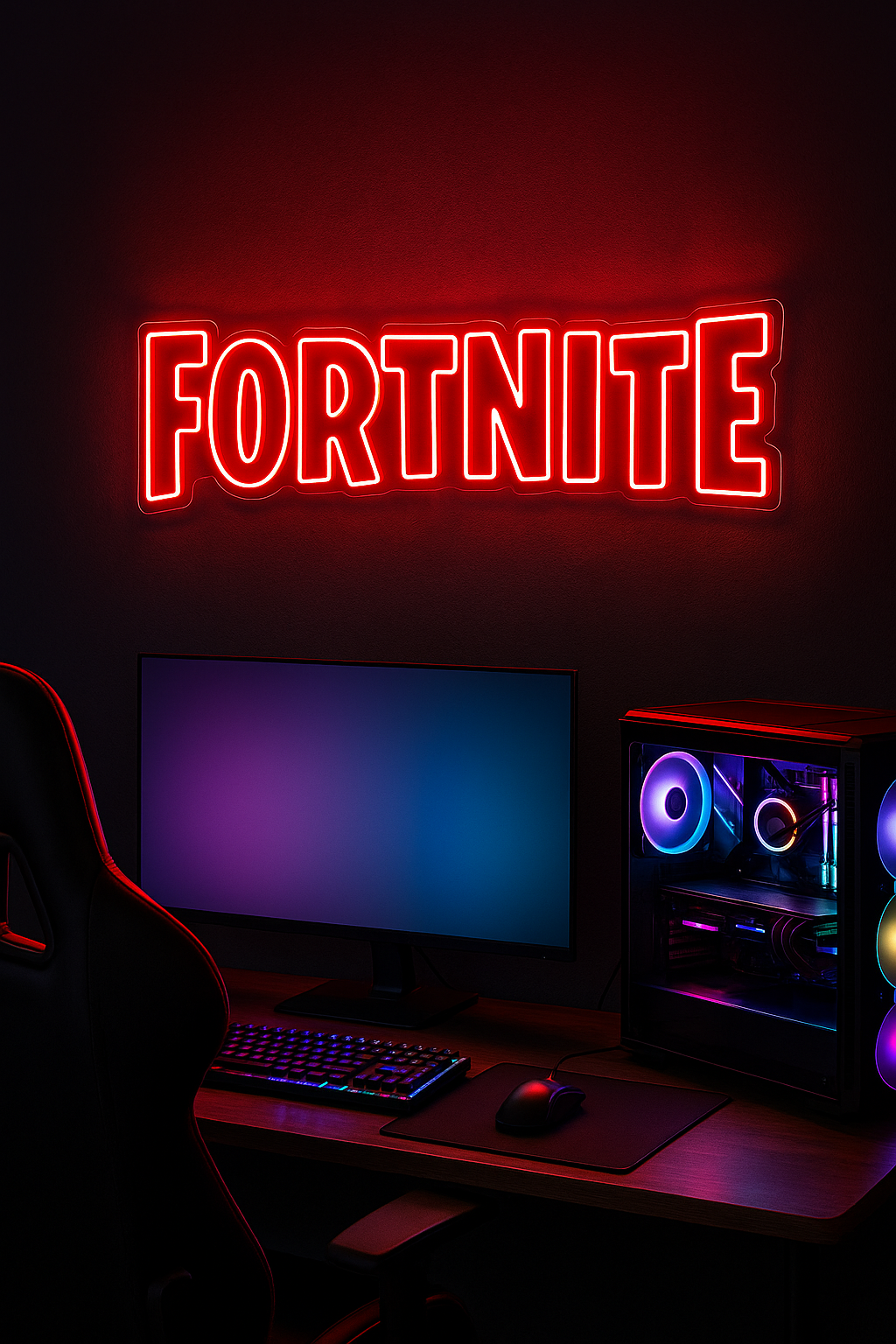LED Neon Sign Fortnite 100 cm