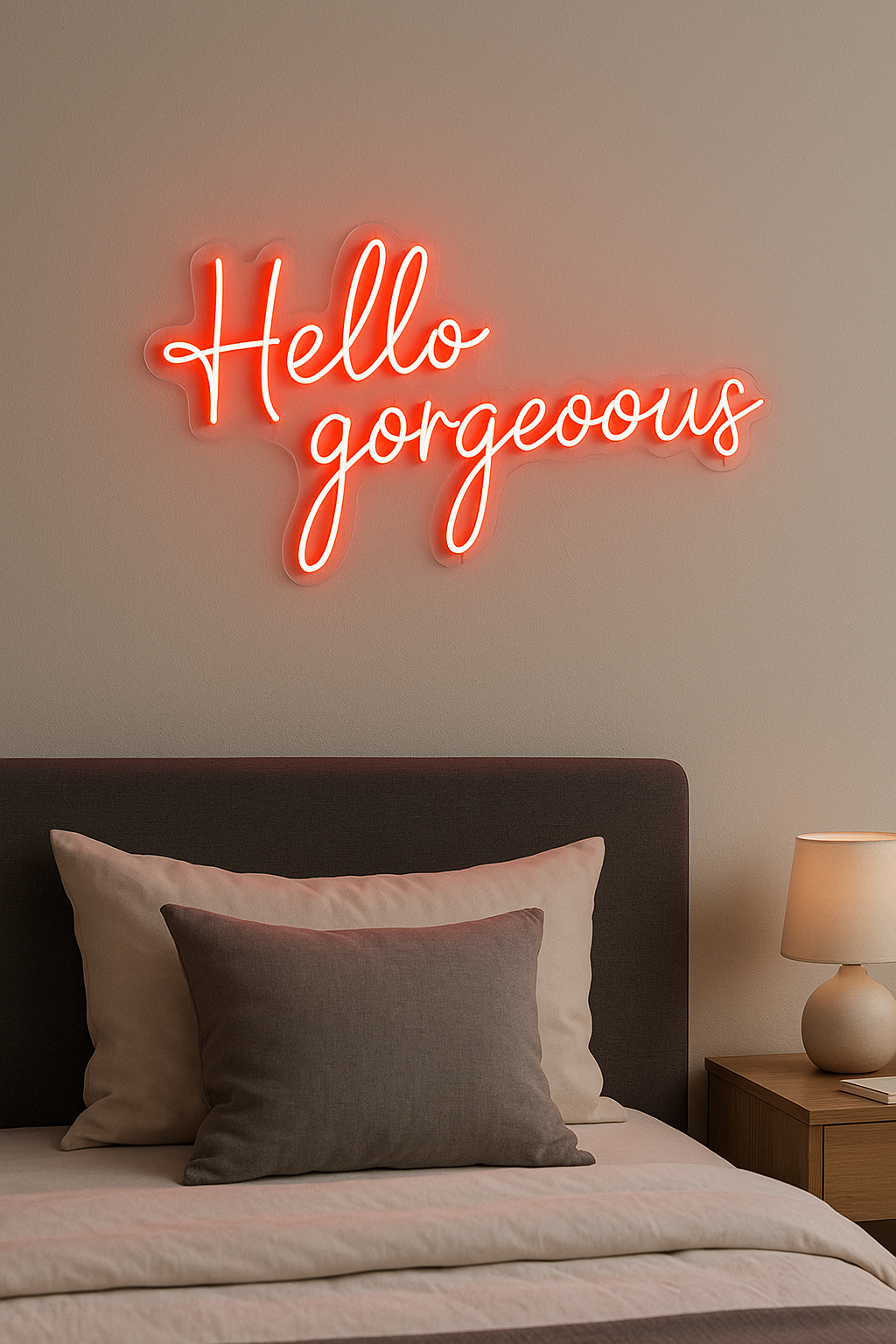 LED Neon Sign Hello gorgeous 100 cm