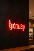 LED Neon Sign Honey 100 cm