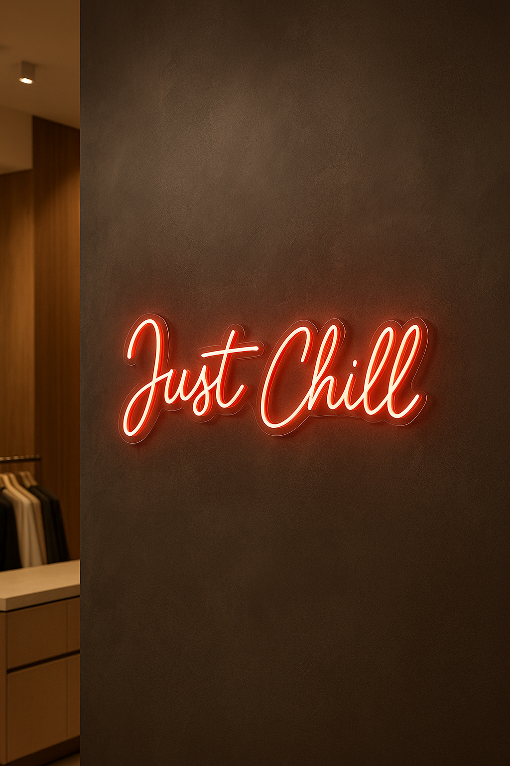 LED Neon Sign Just Chill 100 cm