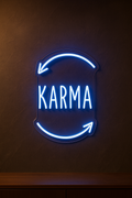 LED Neon Sign Karma 100 cm