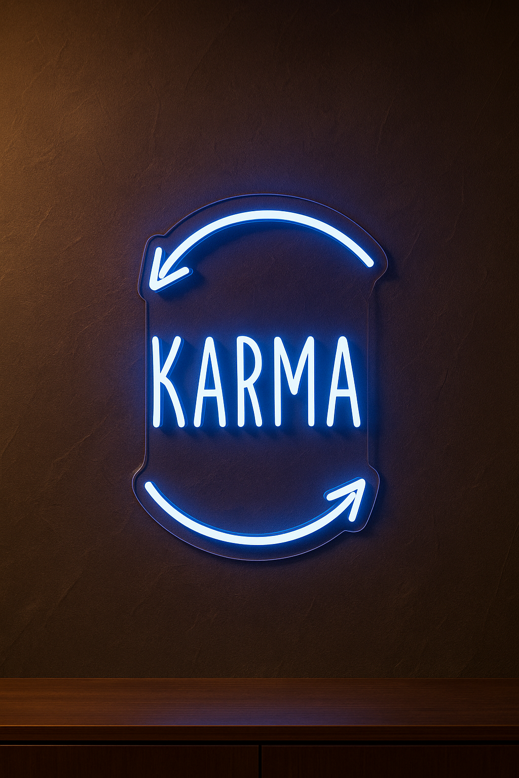LED Neon Sign Karma 100 cm