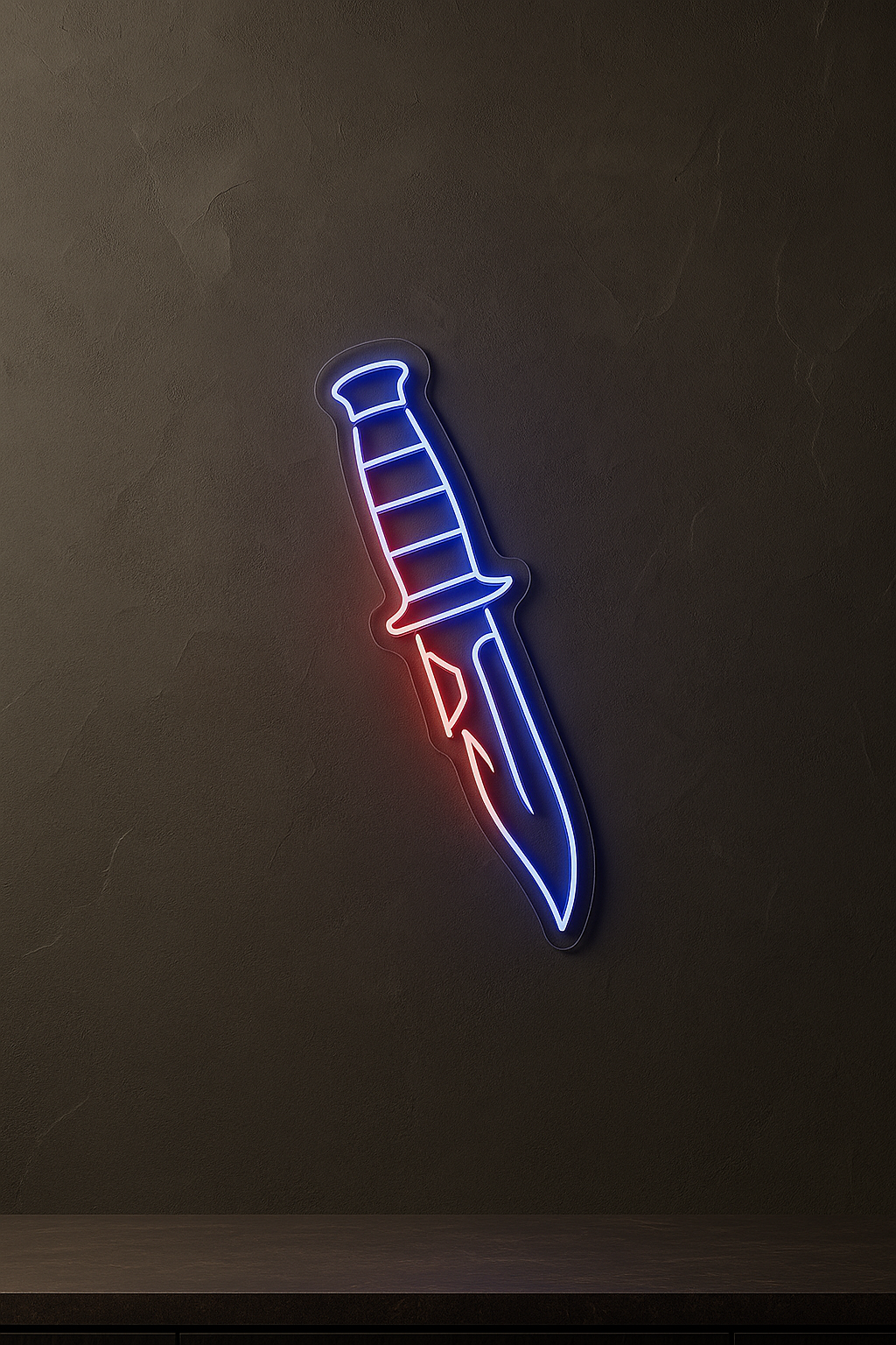 LED Neon Sign The Love Knife 100 cm