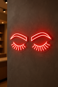 LED Neon Sign Lashes Brows 100 cm