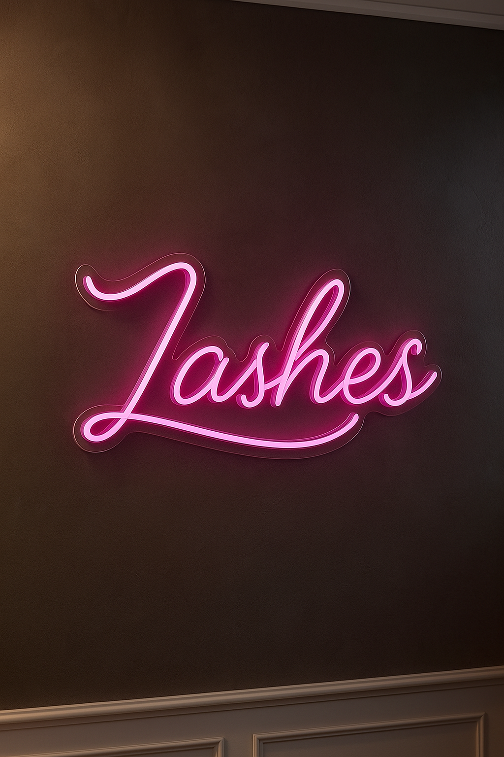 LED Neon Sign Lashes 100 cm