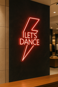 LED Neon Sign Lets Dance 100 cm