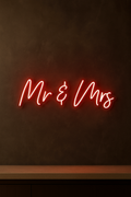 LED Neon Sign Mr & Mrs 100 cm