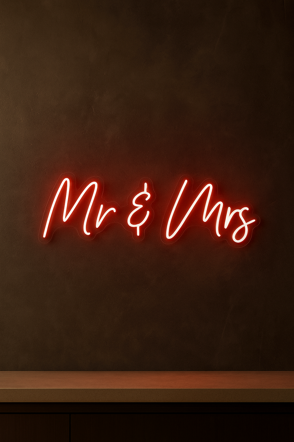 LED Neon Sign Mr & Mrs 100 cm