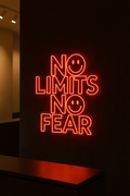 LED Neon Sign No limits no fear 100 cm