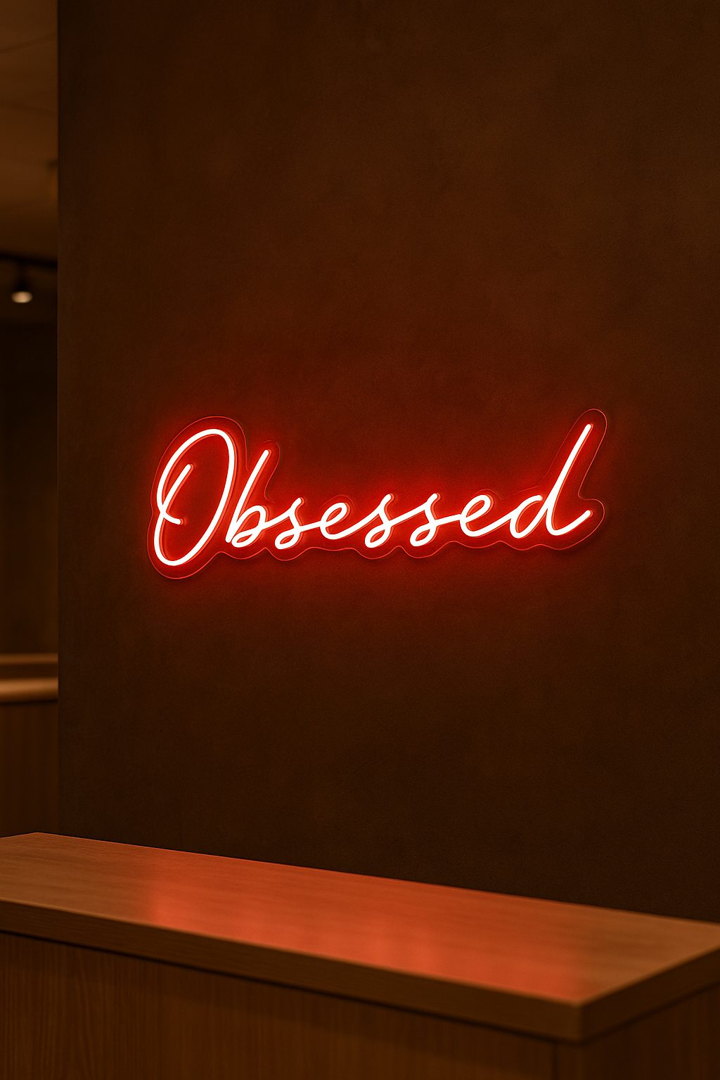 LED Neon Sign Obsessed 100 cm