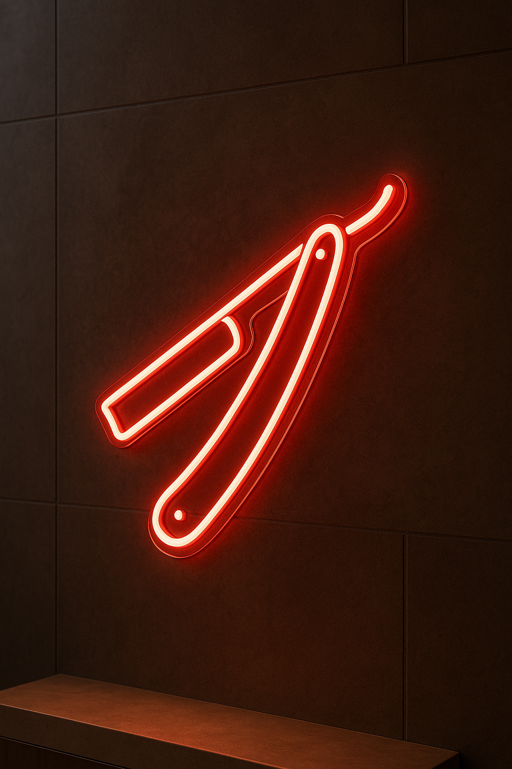 LED Neon Sign Razorblade 100 cm