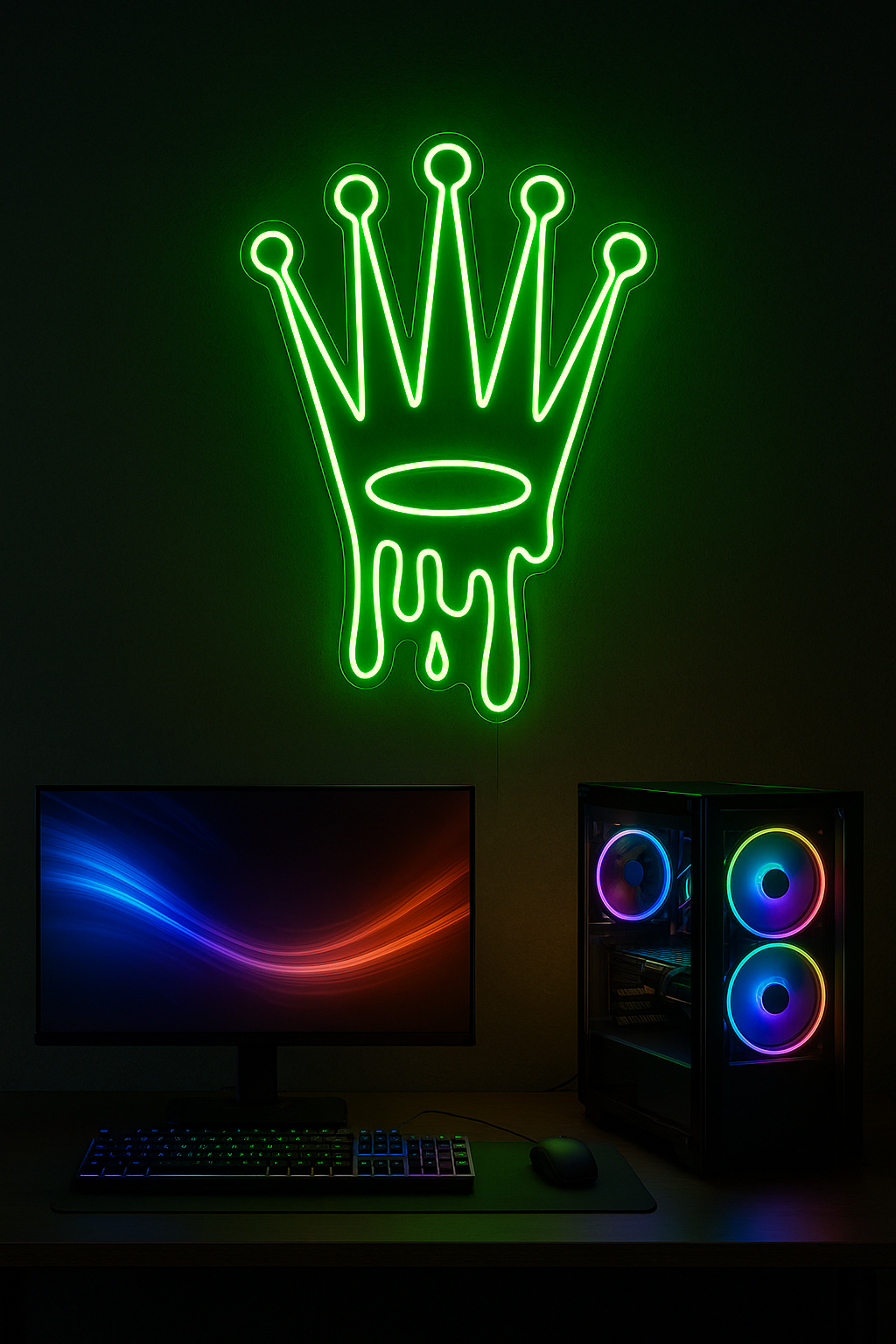 LED Neon Sign Rolex Drip 55x40cm 100 cm