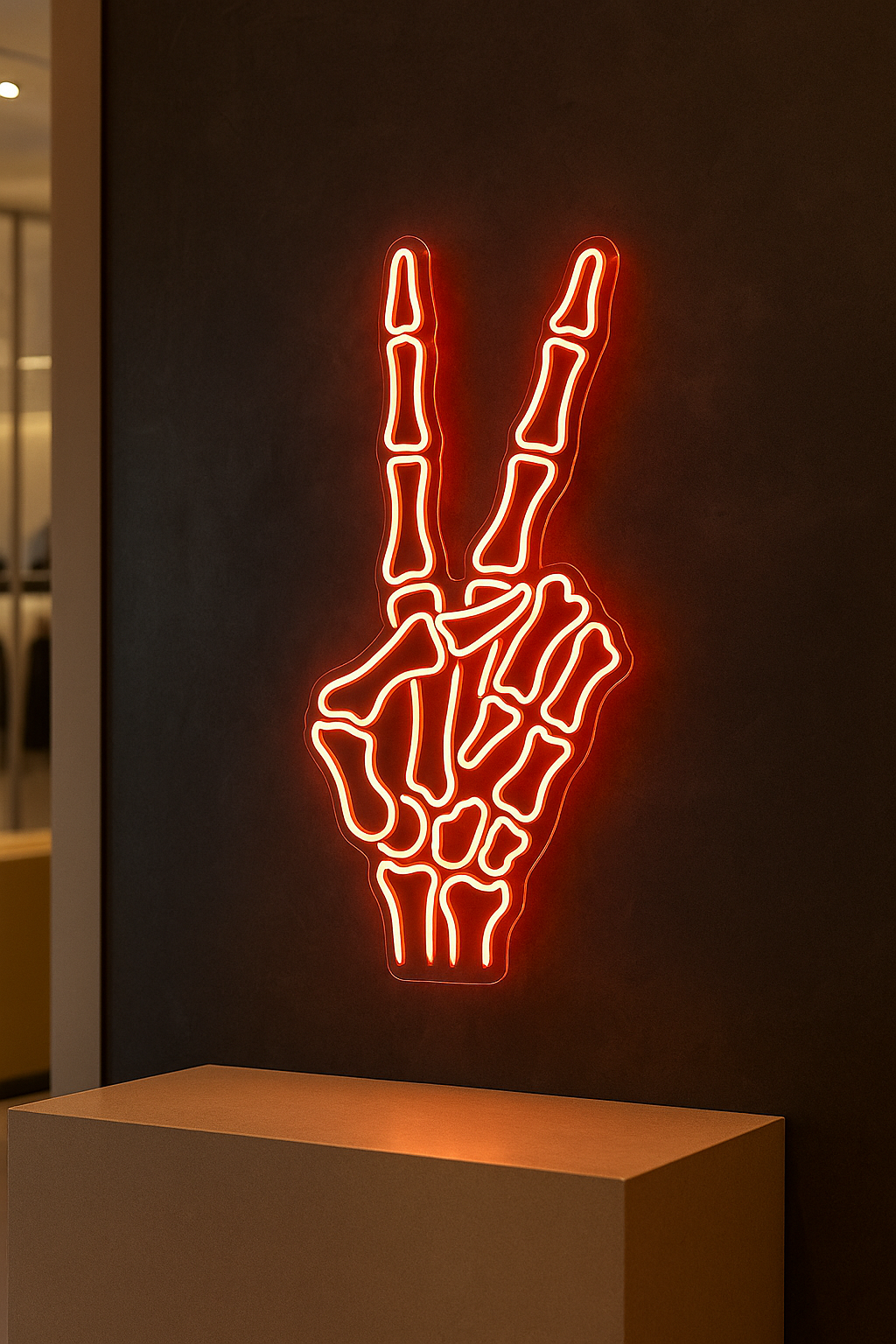LED Neon Sign Dead PEACE 100 cm