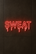 LED Neon Sign SWEAT 100 cm