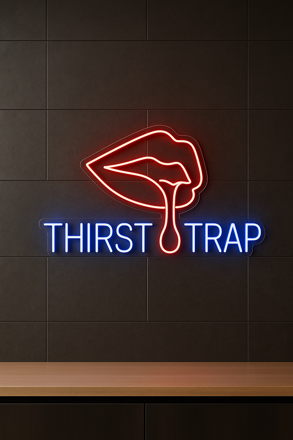LED Neon Sign Thirst Trap 100 cm